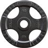 Body-Solid Tools Disco olimpico in ferro 4 impugnature Body-Solid nero - 10kg