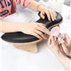 lootaan Bracciolo a forma di U per nail tech, bracciolo per unghie con staffe staccabili in microfibra e pelle PU cuscino per manicure per nail tech must-have strumenti per manicure (nero)