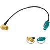 Vecys SMB Femmina ad Angolo Retto a Fakra Z Maschio Cavo di Prolunga 6In/15cm Universum FAKRA Plug to SMB Socket Antenna Adapter RG174 Type Z Cavo