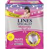 PAMPERS Lines Specialist Maternity Assorbenti Post Parto Taglia L Large Confezione da 10 Pezzi
