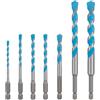 Bosch EXPERT HEX-9 Multi Construction Drill Bit 7pc set 4/5/6/6/8/10/12mm