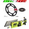 DID KIT TRASMISSIONE CORONA CATENA PIGNONE HONDA NX DOMINATOR 650 1995 1996 1997