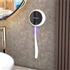 iHave Sterilizzatore spazzolini da denti a muro con UV - Porta spazzolini bagno, accessori da bagno stile, decorazione da bagno, per casa e RV, accessori essenziali per viaggi, gadget cool (Bianco)