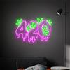 Maimeili Highway 420 feuille de cannabis vert LED Neon Shield für Murdecoration USB regolabile Lumière Salon Bar Pub Club Assemblées Art Murdecoration