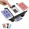 Gelabur Automatic Card Shuffler, Macchina di miscelazione di Carte Ricaricabile per 1-2 ponti, Mixer di Schede elettriche Doppia Modalità a Basso Rumore per Poker, UNO, Texas Hold'em, Blackjack