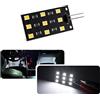 njssjd 2 luci LED bianche per circuito, kit di illuminazione sotto cruscotto, per A-udi A3 A4 Q5 Q7 interno vano piedi vano portaoggetti lampada