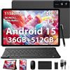 PIXPEAK 3K Tablet 13 pollici con Android 15, 36GB RAM, 512GB ROM (Estensione 2TB), 4G Lt
