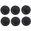 Micvtve 6 Pezzi/Pacchetto Palle da Tennis Palle da Allenamento ELastici Resistanti all'usura 66 Mm Signore Principianti Praticano La Palla di Tennis, Nero