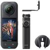 Insta360 X5 Pack Vlog- Camera Impermeabile 8K 360º, Superba in Bassa Luce, Selfie Stick Invisibile, Obiettivi Sostituibili, Batteria con Autonomia 3 ore