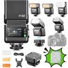 Godox iT32 TTL Flash per Fujifilm con Trigger Wireless X5-F, 2.4G HSS 1/8000s, Touchscreen & LED, Compatibile con X100VI X-E5 XT5 X100V XS20 XS10 XT30II X100VI XM5 GFX50S GFX50R X-T4 X-T3 GFX100RF