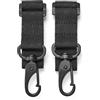 Ganci Portaborse Per Passeggino – 2 Pezzi, Pelle, Portata 5 Kg, Apertura Con Una Mano, Universali
