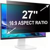 RUORD Pellicola Privacy 27 Pollici 16:9 (59.7x33.6cm) Monitor - Filtro Privacy Schermo Luce Blu & Anti-Riflesso, Rimovibile | Filtro privacy per schermi PC piatti e curvi