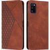 KOUYI Cover per Samsung Galaxy A41, Custodia Portafoglio,Cover Libro,Pelle Flip/Folio Case con [Funzione di Supporto] [3-Scheda Slot] [Magnetica] Antiurto (Marrone)