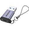 MOGOOD Convertitore OTG USB C Femmina a USB A Maschio, USB 3.0 5Gbps Adattatore per Ricarica e Dati, Compatibile con iPhone Serie 12-17, Samsung S22-S25, iPad, Apple Watch e Notebook