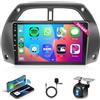 Rimoody 2G 64G Android 13 Autoradio per Toyota RAV4 2001-2006 9 Pollici Touchscreen Autoradio con Wireless Carplay Android Auto Navi GPS Mirror Link Bluetooth FM/RDS Radio WiFi USB Telecamera Posteriore