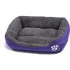 OUYUNKKA Cuccia per cani (S, 43 x 32 cm), quadrata, colore viola, per cani e gatti di taglia media e piccola, morbida cuccia per gatti e gatti