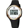 aswan watch Orologi da donna per sport all'aria aperta con sveglia/calendario/retroilluminazione/cronometro/cronografo, orologio digitale regalo per ragazze e donne, 16 nero