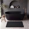 GRANNY SAYS Tappeto Bagno 50x80 cm, Tappetino Bagno Antiderapant, Tappetino Vasca Antiscivolo, Tappeto da Bagno, Tappeto Antiscivolo Bagno, Passatoia Bagno Nero