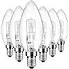 Liuyife E14 C35 Lampadina a Candela 28W Dimmerabile, 350LM Bianca Calda 2700K, 230V, Transparente Lampadine SES E14 Attacco Piccola Vite Edison per Lampadari, Applique, Confezione da 6