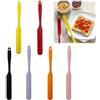 LINGJIA 6 Pezzi Leccapentole Silicone, Spatola Piccola in Silicone, Spatola per L'impasto, Spatola per Barattoli, Lato Stretto, Resistente Al Calore, Teglie Antiaderenti, Cuocere, Mescolare, Cucinare