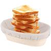 Banneton - Cestini per lievitazione pane, 21 cm, ovale, con