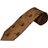 Soprano - Colore Oro Lusso Tessuto Country Seta con Flying Fagiano Design