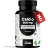 Bloom Naturals Beauty Supplements Integratore di Calcio - 365 Compresse - 800 mg per Dose Giornaliera (2 Compresse) - Scorta per 6 Mesi - Carbonato di Calcio Puro - Vegan - Prodotto in Germania