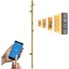 ESOP Scaldasalviette Elettrico 40 W Oro Radiatore Scaldasalviette con 3 Ganci, Controllo Intelligente Wi-Fi Termoarredo Elettrico da Bagno 1525×65mm Asciugabiancheria da Parete Stendino Elettrico
