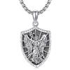 ONEFINITY Collana Arcangelo San Michele, Christopherus/St Jude, in argento Sterling 925, con ciondolo a forma di medaglia dell'arcangelo di San Michele, protezione religiosa, regalo per uomo e donna,