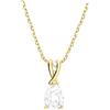 Sofia Milani - Collana da Donna in Argento 925 - Placcata in Oro - Ciondolo a Pietra Zircone - N0583