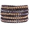 KELITCH Imitazione Perle Cristallo Bicchiere Perline Wrap Bracciale