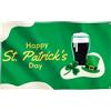 Runesol San Patrizio Leprecano Bandiera, 3 x 5 ft, Decorazioni San Patrizio, Accessori San Patrizio, Divertenti Bandiere per Giardino e Bar, Buon San Patrizio Arredo Festa, Cappello