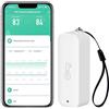 SENCKIT Sensore termometro igrometro WiFi: monitor intelligente della temperatura senza fili con notifica app, esportazione di memoria dati, funzione di calibrazione, compatibile con Alexa (White-1PCS)