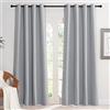 KGORGE Tenda Oscurante da Interno Moderne per Soggiorno Tende Camera da Letto 2 Pezzi L 140 x A 220 CM Curtains Termiche Bambini Cameretta con Anelli, Grigio Chiaro