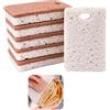 Dhisperares 6 Pezzi Biodegradabili Spugna Cucina, 11 cm Bifacciali Spugna Piatti Ecologica, Cellulosa Naturale di Cocco e Sisal, Antisporco Spugna Biodegradabile Piatti, Riutilizzabili Spugnette Piatti