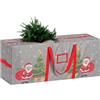 TaoQ C Albero di Natale Borsa di Immagazzinaggio, 165 CM x 38 CM x 76 CM Borsa Impermeabile di Albero di Natale con Maniglie e Cerniera per Ghirlanda natalizia Ornamenti, Grigio