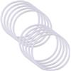 FSSTUD 20 anelli acchiappasogni in plastica bianca, cerchi rotondi per macramè, ghirlande, anelli floreali, anelli da appendere alla parete, per matrimoni, centrotavola, cerchi rotondi, 10 cm