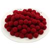 JekyTMP 100 pcs 2 cm Pompon Morbidi in Poliestere, Pompon in Tessuto, Palline Decorative per Fai da Te, Cucito e Artigianato (42_Rosso Vino)