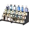 Lifewit Espositore Profumi 4 Livelli, Plastica Alzate per Espositori a Scaletta per Bagno, Camera, Salotto, Trasparente Espositore per Personaggi, Cupcake, Cosmetic, Spezie, 2 Confezione, 22.8 cm