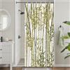 Uiiooazy Tenda Doccia Antimuffa, Uiiooazy Tenda Doccia Piccola 90x180cm Bambù Foglie Verde Astratta Foresta Spa Zen Tende da Bagno Tessuto Lavabile Impermeabile Poliestere Tende per Vasca da Bagno con 6 Anelli