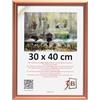 3-B - Cornice portafoto modello Mori in rame rosso - 30 x 40 cm - con vetro acrilico, cornice in legno per foto e documenti