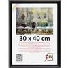 3-B Mori - Cornice portafoto in legno, per documenti, con vetro acrilico, 30 x 40 cm, colore: nero