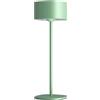 CALEX Lampada da tavolo Serino, ricaricabile, senza fili, Dimmerabile, luce calda, impermeabile, alluminio, Verde