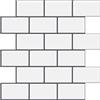 WoStick 10pcs Piastrelle Adesive Cucina Backsplash Piastra Autoadesiva Cucina Bianca (30,5 x 30,5 cm)