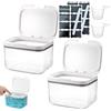Aarcyye Contenitore Detersivo Polvere, 2,8L Dispenser Detersivo Lavatrice, Contenitori Detersivi Lavanderia, Organizer Lavanderia, Contenitore per Detersivi in Plastica PET, per Cialde per Bucato