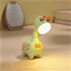 Fantes Luce notturna a forma di giraffa, ricaricabile tramite USB, lampada da comodino per bambini, studenti, festa di compleanno, decorazione per la casa (verde)