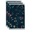 PiP Studio [W] Asciugamani per gli ospiti Les Fleurs Blu Scuro UV UV 30x50 Set da 3
