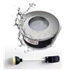 Sweier - Foco da incasso IP65, Downlight da soffitto con GU10 impermeabile per bagno e cucina (senza lampadina), foro Φ68 mm, confezione da 1