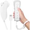 Leikurvo Telecomando Wii Controller di gioco, Controller Wii remoto con Nunchuck Controller Nunchuck per telecomando Wii Vernbedinung Plus Controller sostitutivo Jostick Maniglia di gioco per console Wii/Wii U