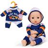BABY born Tuta da Jogging - con Felpa Blu Navy con Stampa Orsacchiotto e Pantaloni Grigi - Accessori di Alta qualità per Bambole - Abbigliamento Adatto per Bambole di 43 cm